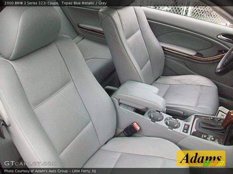 Topaz Blue Metallic / Grey 2000 BMW 3 Series 323i Coupe