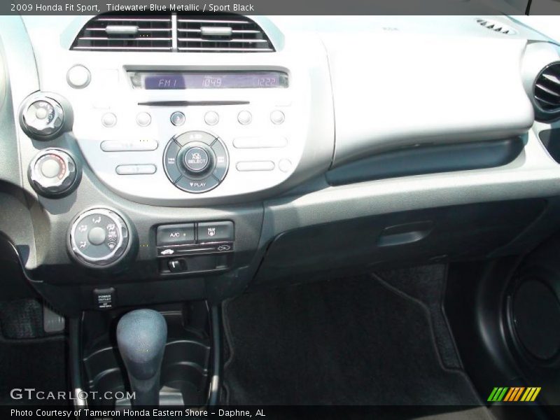 Tidewater Blue Metallic / Sport Black 2009 Honda Fit Sport