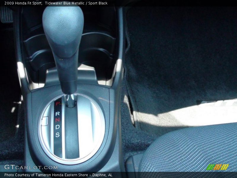 Tidewater Blue Metallic / Sport Black 2009 Honda Fit Sport