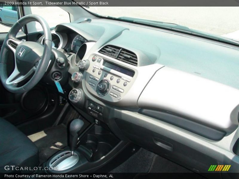 Tidewater Blue Metallic / Sport Black 2009 Honda Fit Sport
