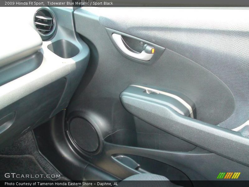 Tidewater Blue Metallic / Sport Black 2009 Honda Fit Sport
