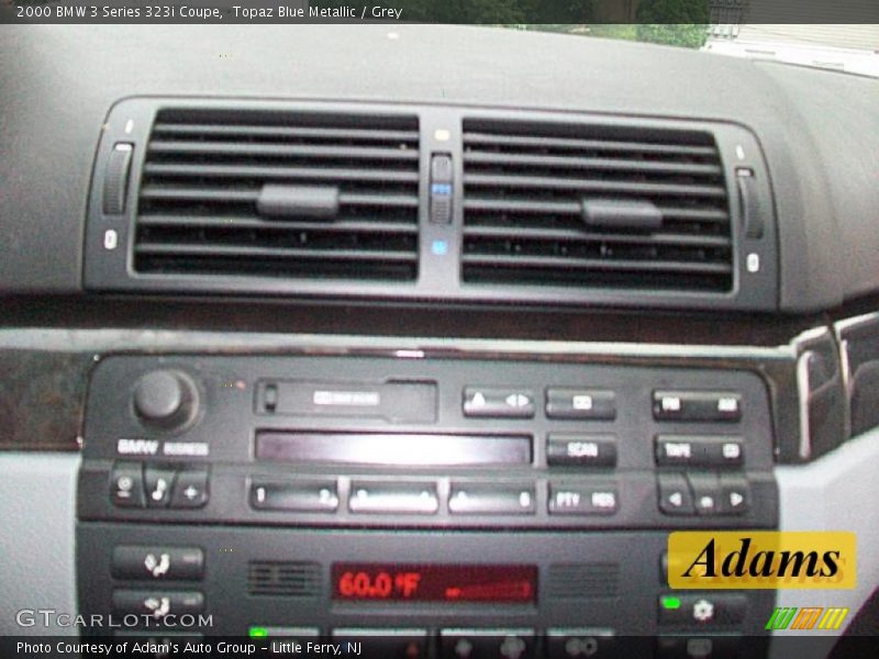 Topaz Blue Metallic / Grey 2000 BMW 3 Series 323i Coupe