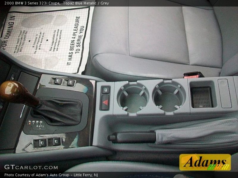 Topaz Blue Metallic / Grey 2000 BMW 3 Series 323i Coupe