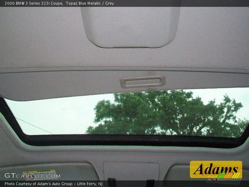 Topaz Blue Metallic / Grey 2000 BMW 3 Series 323i Coupe