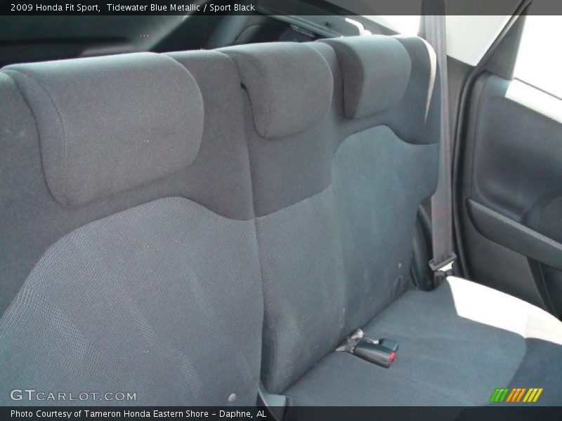 Tidewater Blue Metallic / Sport Black 2009 Honda Fit Sport