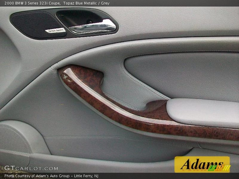 Topaz Blue Metallic / Grey 2000 BMW 3 Series 323i Coupe