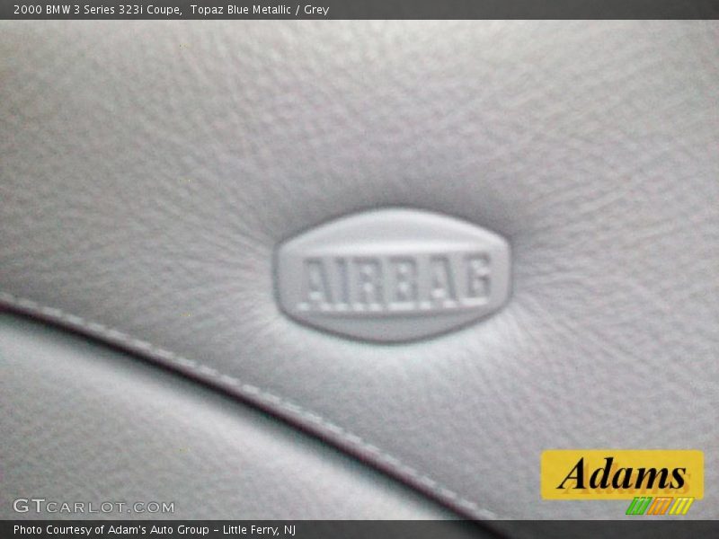 Topaz Blue Metallic / Grey 2000 BMW 3 Series 323i Coupe