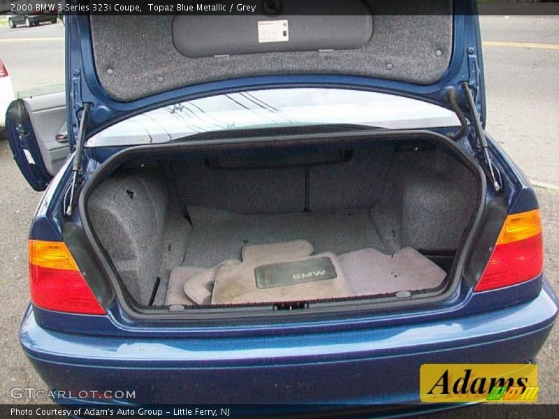 Topaz Blue Metallic / Grey 2000 BMW 3 Series 323i Coupe