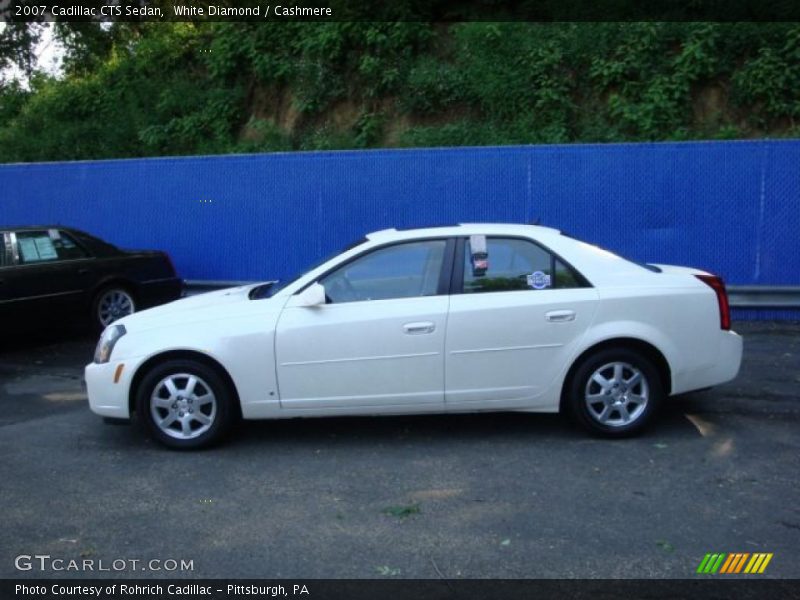 White Diamond / Cashmere 2007 Cadillac CTS Sedan