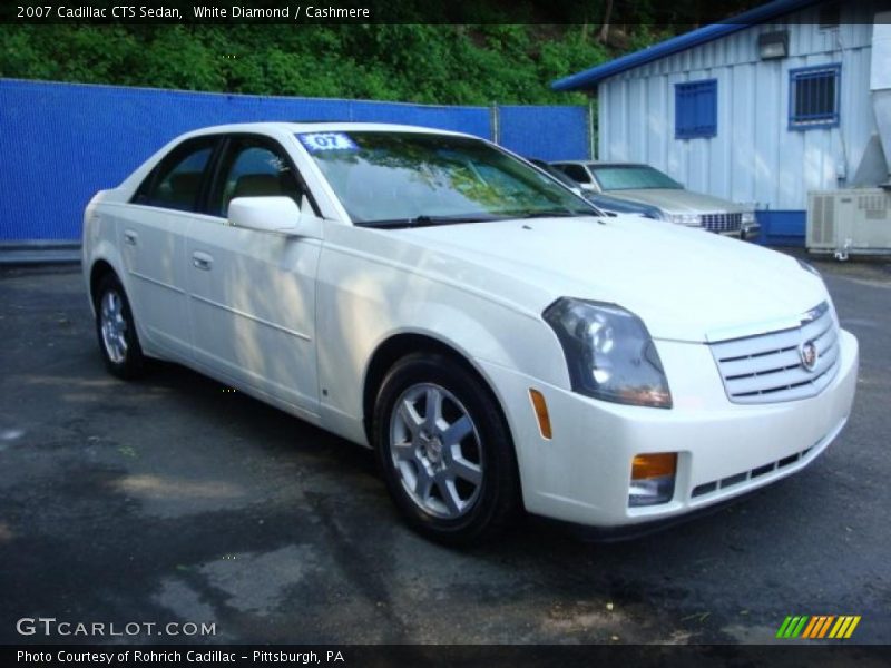 White Diamond / Cashmere 2007 Cadillac CTS Sedan