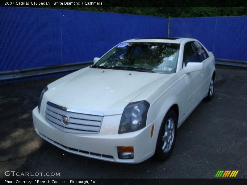 White Diamond / Cashmere 2007 Cadillac CTS Sedan