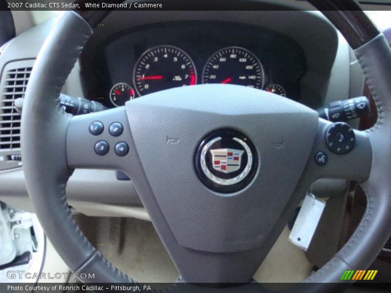 White Diamond / Cashmere 2007 Cadillac CTS Sedan
