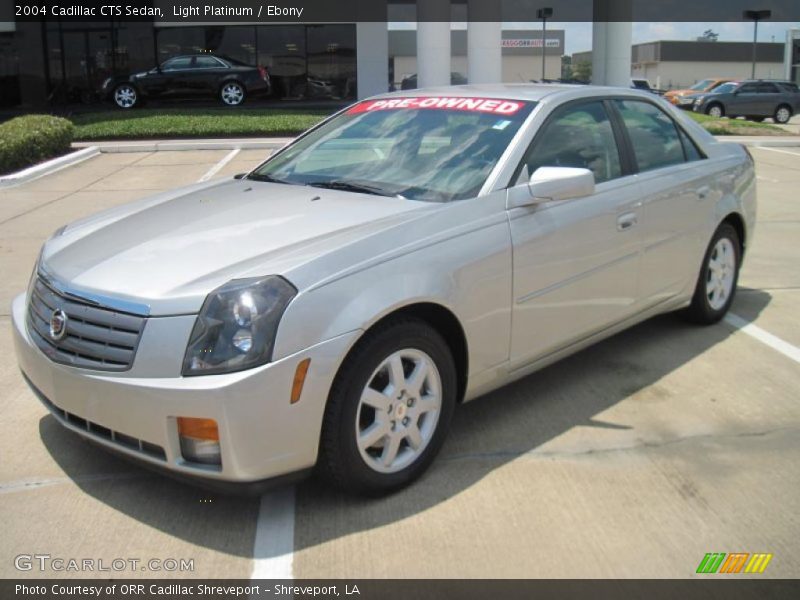 Light Platinum / Ebony 2004 Cadillac CTS Sedan