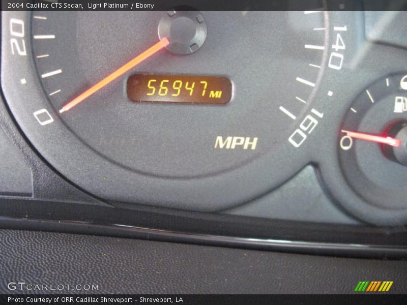 Light Platinum / Ebony 2004 Cadillac CTS Sedan