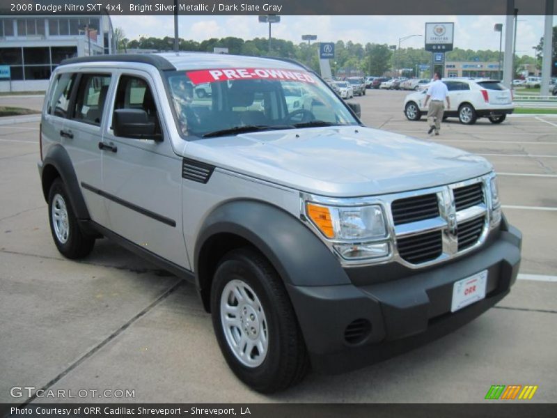 Bright Silver Metallic / Dark Slate Gray 2008 Dodge Nitro SXT 4x4