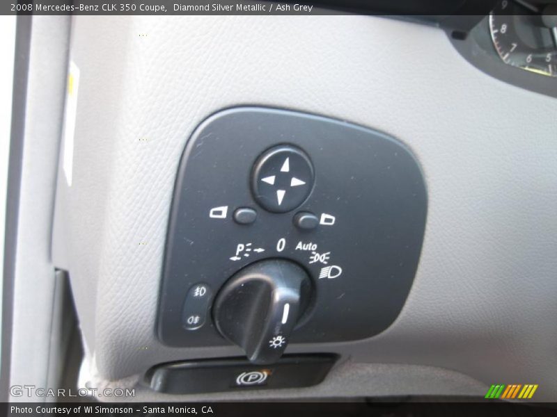 Diamond Silver Metallic / Ash Grey 2008 Mercedes-Benz CLK 350 Coupe