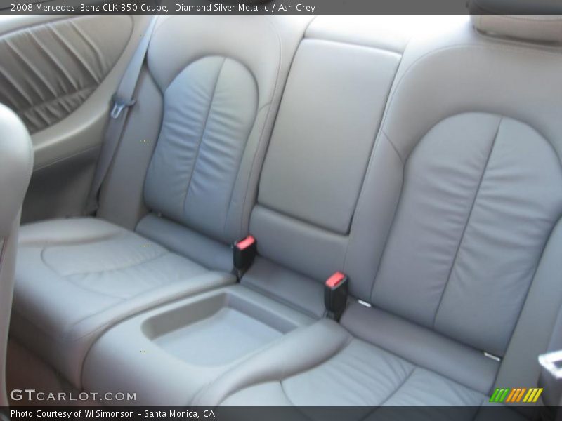 Diamond Silver Metallic / Ash Grey 2008 Mercedes-Benz CLK 350 Coupe