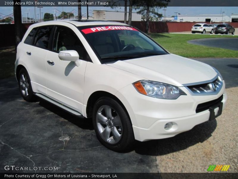 White Diamond Pearl / Taupe 2008 Acura RDX Technology