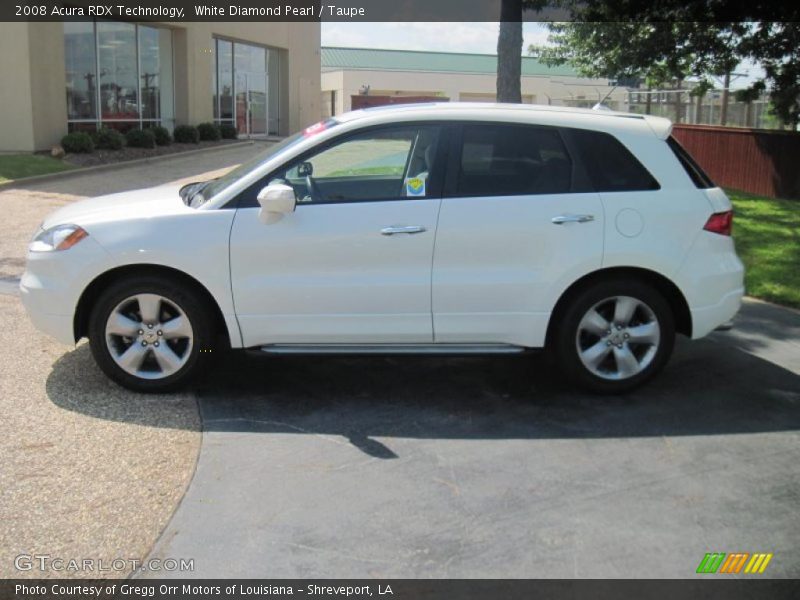 White Diamond Pearl / Taupe 2008 Acura RDX Technology