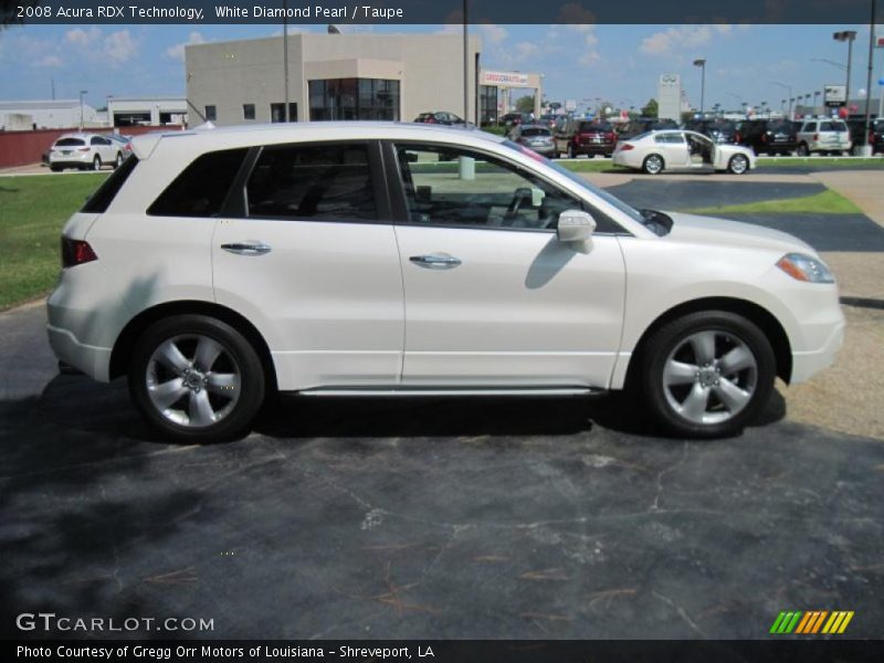 White Diamond Pearl / Taupe 2008 Acura RDX Technology