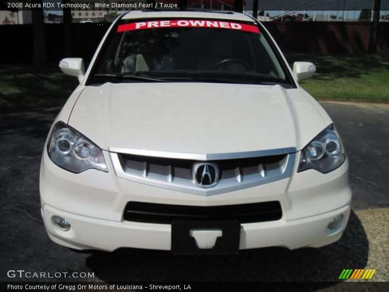 White Diamond Pearl / Taupe 2008 Acura RDX Technology