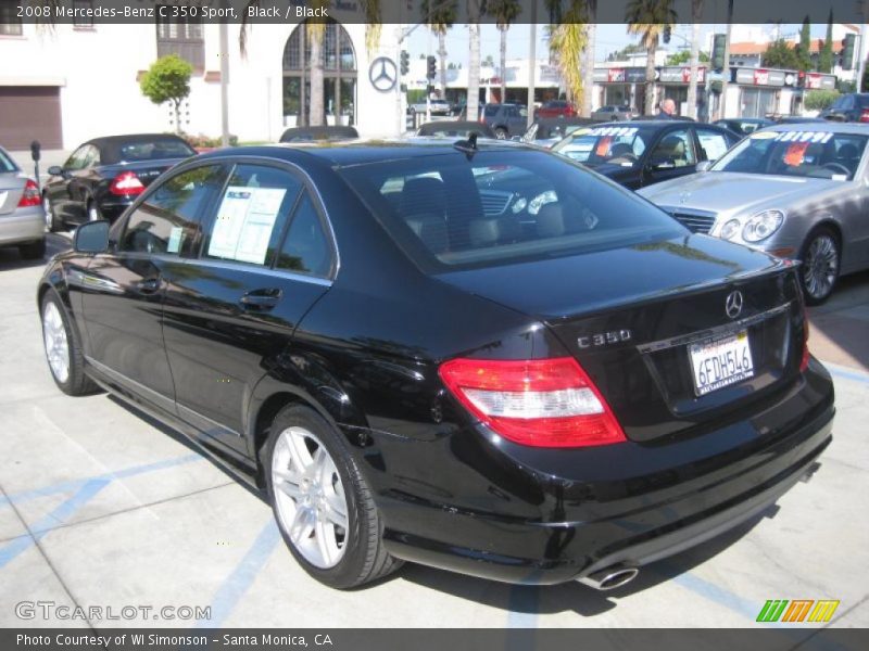 Black / Black 2008 Mercedes-Benz C 350 Sport