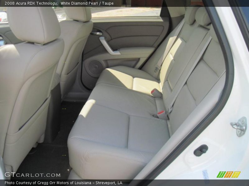 White Diamond Pearl / Taupe 2008 Acura RDX Technology