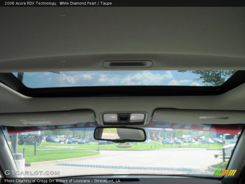 White Diamond Pearl / Taupe 2008 Acura RDX Technology