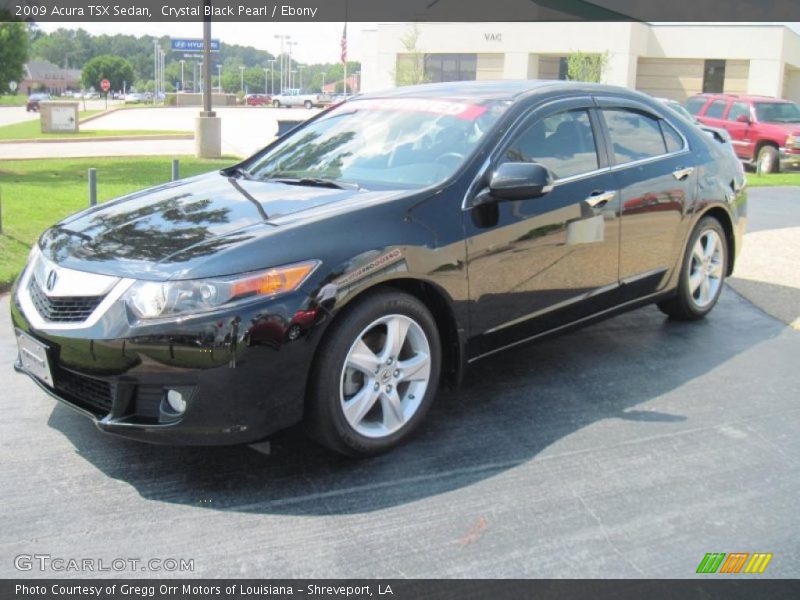 Crystal Black Pearl / Ebony 2009 Acura TSX Sedan