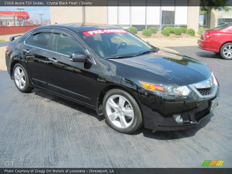 Crystal Black Pearl / Ebony 2009 Acura TSX Sedan