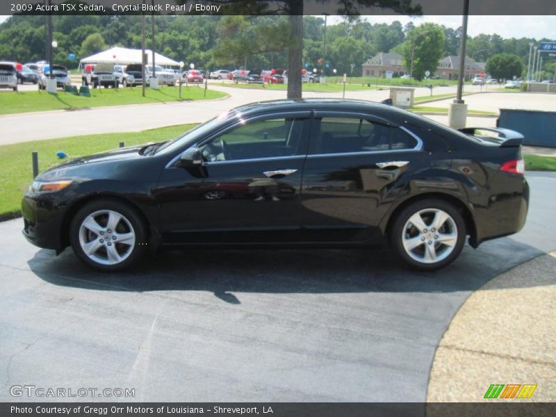 Crystal Black Pearl / Ebony 2009 Acura TSX Sedan