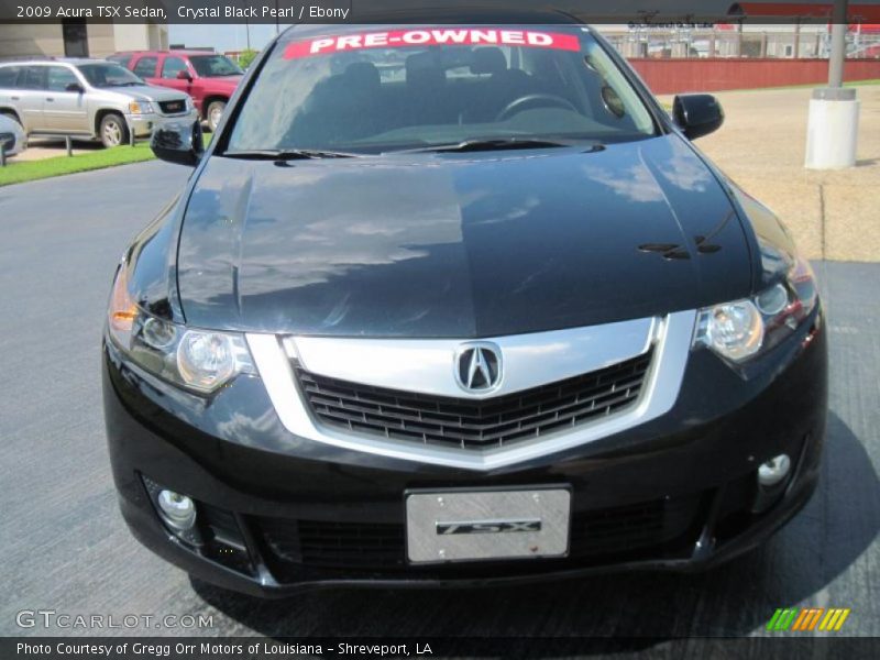 Crystal Black Pearl / Ebony 2009 Acura TSX Sedan