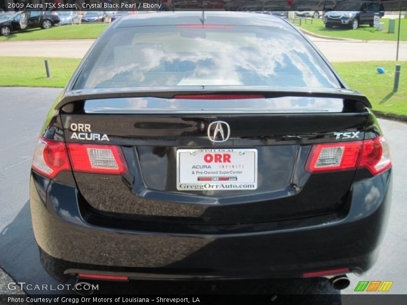 Crystal Black Pearl / Ebony 2009 Acura TSX Sedan