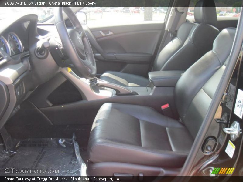 Crystal Black Pearl / Ebony 2009 Acura TSX Sedan