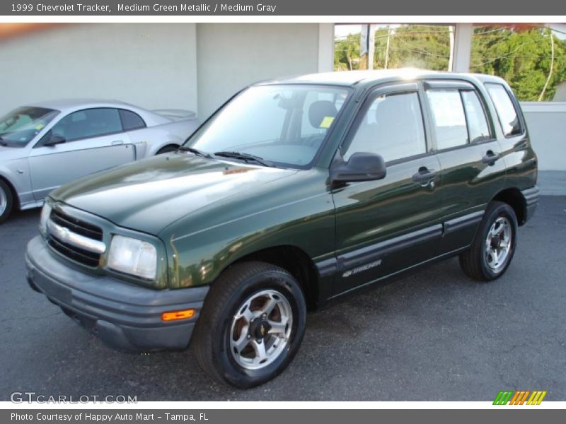 Medium Green Metallic / Medium Gray 1999 Chevrolet Tracker