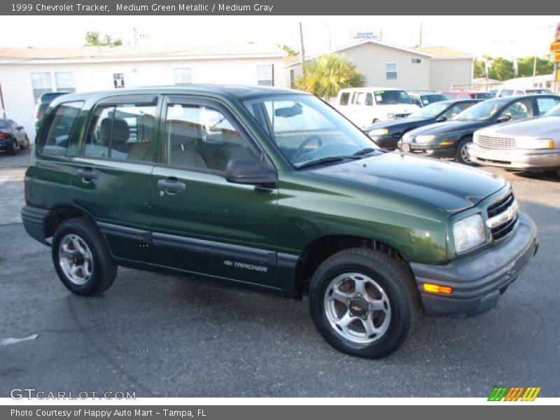 Medium Green Metallic / Medium Gray 1999 Chevrolet Tracker