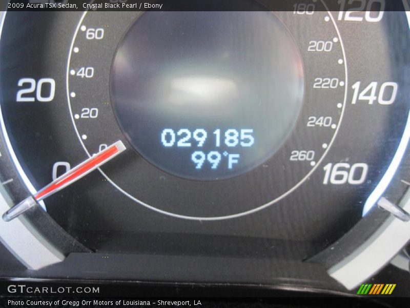 Crystal Black Pearl / Ebony 2009 Acura TSX Sedan