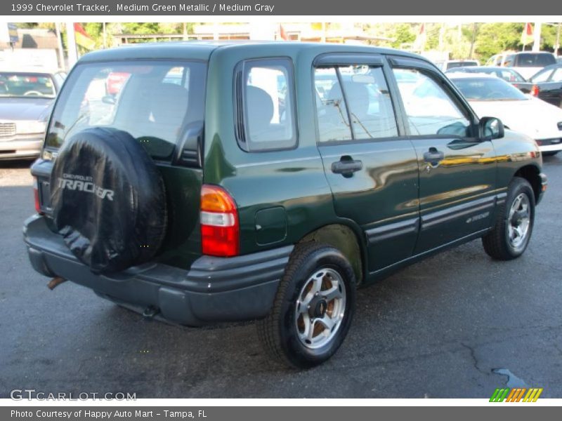 Medium Green Metallic / Medium Gray 1999 Chevrolet Tracker