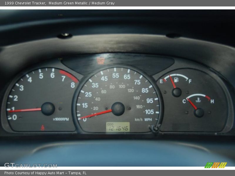 Medium Green Metallic / Medium Gray 1999 Chevrolet Tracker