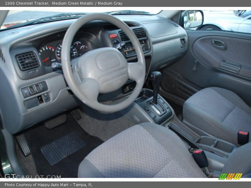 Medium Green Metallic / Medium Gray 1999 Chevrolet Tracker