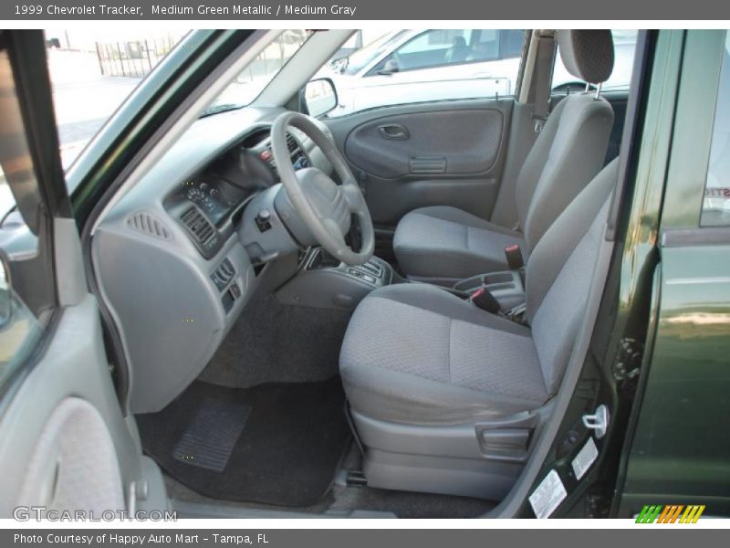 Medium Green Metallic / Medium Gray 1999 Chevrolet Tracker