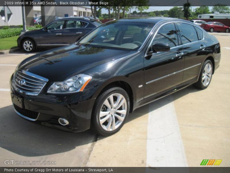 Black Obsidian / Wheat Beige 2009 Infiniti M 35x AWD Sedan