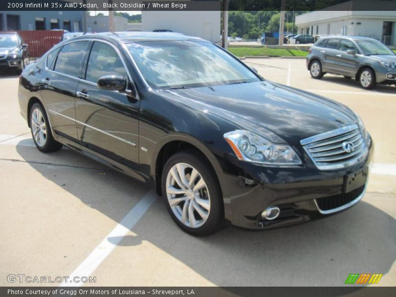 Black Obsidian / Wheat Beige 2009 Infiniti M 35x AWD Sedan