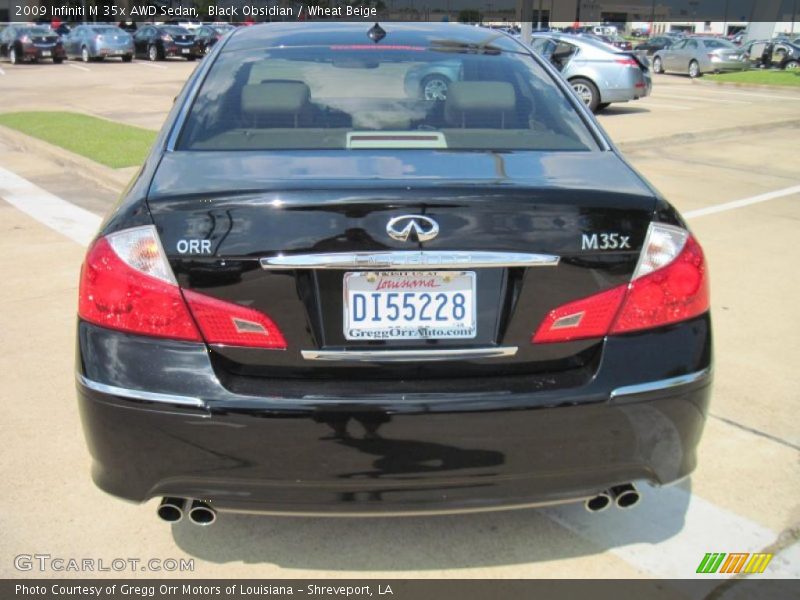 Black Obsidian / Wheat Beige 2009 Infiniti M 35x AWD Sedan