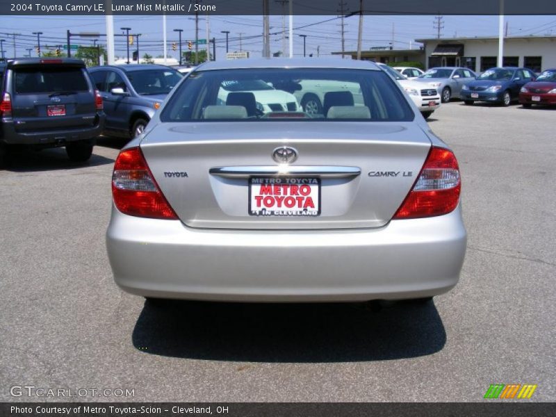 Lunar Mist Metallic / Stone 2004 Toyota Camry LE