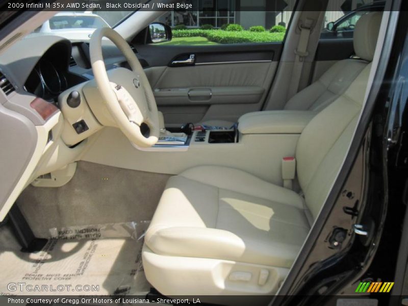 Black Obsidian / Wheat Beige 2009 Infiniti M 35x AWD Sedan
