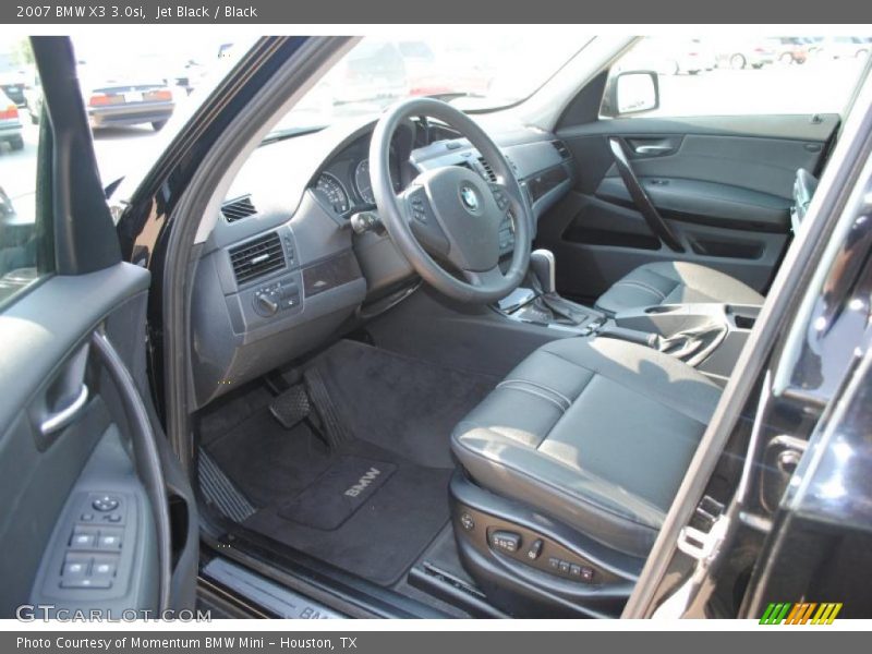 Jet Black / Black 2007 BMW X3 3.0si