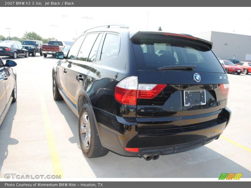 Jet Black / Black 2007 BMW X3 3.0si
