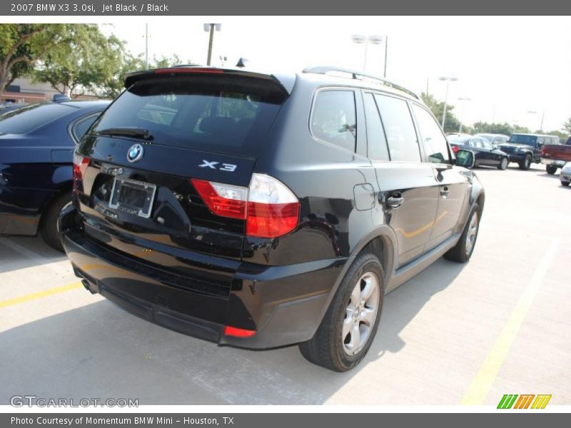 Jet Black / Black 2007 BMW X3 3.0si