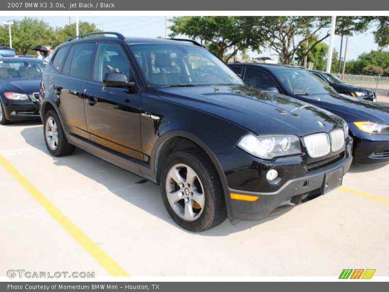 Jet Black / Black 2007 BMW X3 3.0si